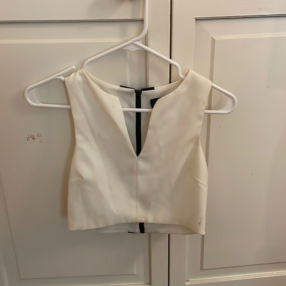 Top shop crop top, US size 4. White.